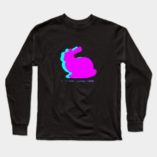 Vaporwave Bunny Long Sleeve T-Shirt